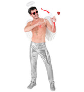 Déguisement Pantalon Argent Party Fashion / Pantalon sequins Argent luxe / La maison du déguisement